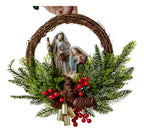 Guirlanda Presépio Sagrada Família 40cm