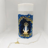 Vela Santuário Nossa Senhora Aparecida Azul - Aromatizada