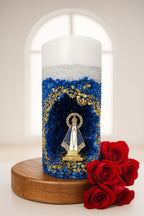 Vela Santuário Nossa Senhora Aparecida Azul - Aromatizada