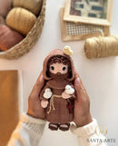 São Francisco de Assis da Paz e da Simplicidade – Amigurumi Sagrado em Crochê | Santa Arte
