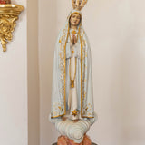 Nossa Senhora de Fátima 60 cm colorida - Pronta Entrega