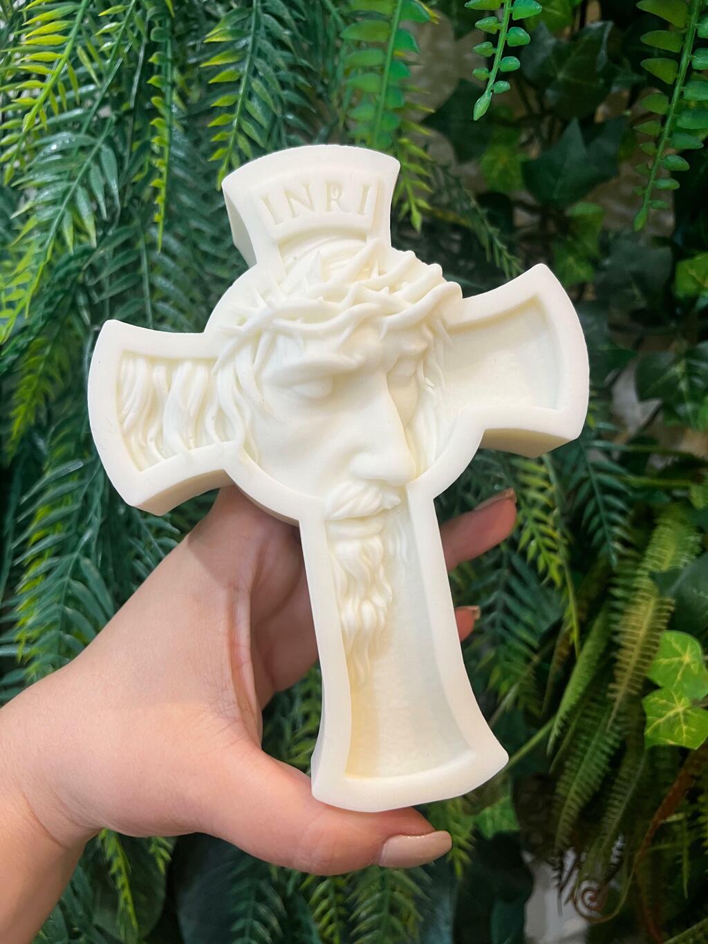 Kit Vela Oratório Slim N.S. Aparecida + Face de Jesus Cristo em 3D + Dezena do Espirito Santo